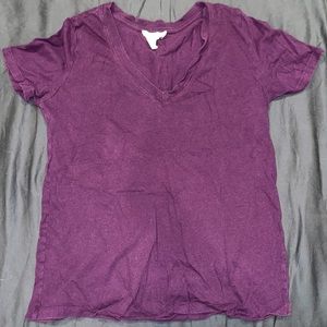 Purple V-neck .. slightly darker than in picture